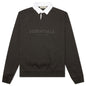 Waffle Henley Rugby - Off Black
