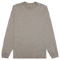 Essentials L/S Tee - Dark Heather Oatmeal