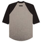 Essentials Kid's 3/4 Sleeve Baseball Tee - Dark Oatmeal