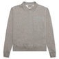 Essentials Kid's L/S Polo - Dark Heather Oatmeal