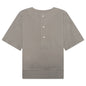 Essentials Kid's Oversized Henley - Desert Taupe