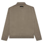 Essentials Knit L/S Polo - Oak