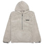 Essentials Polar Fleece Half Zip Hoodie - Dark Oatmeal