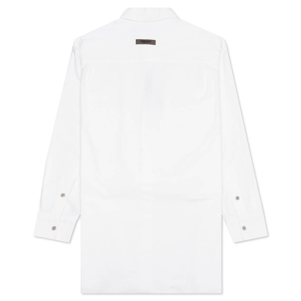 Essentials Women's Oversized Oxford - White