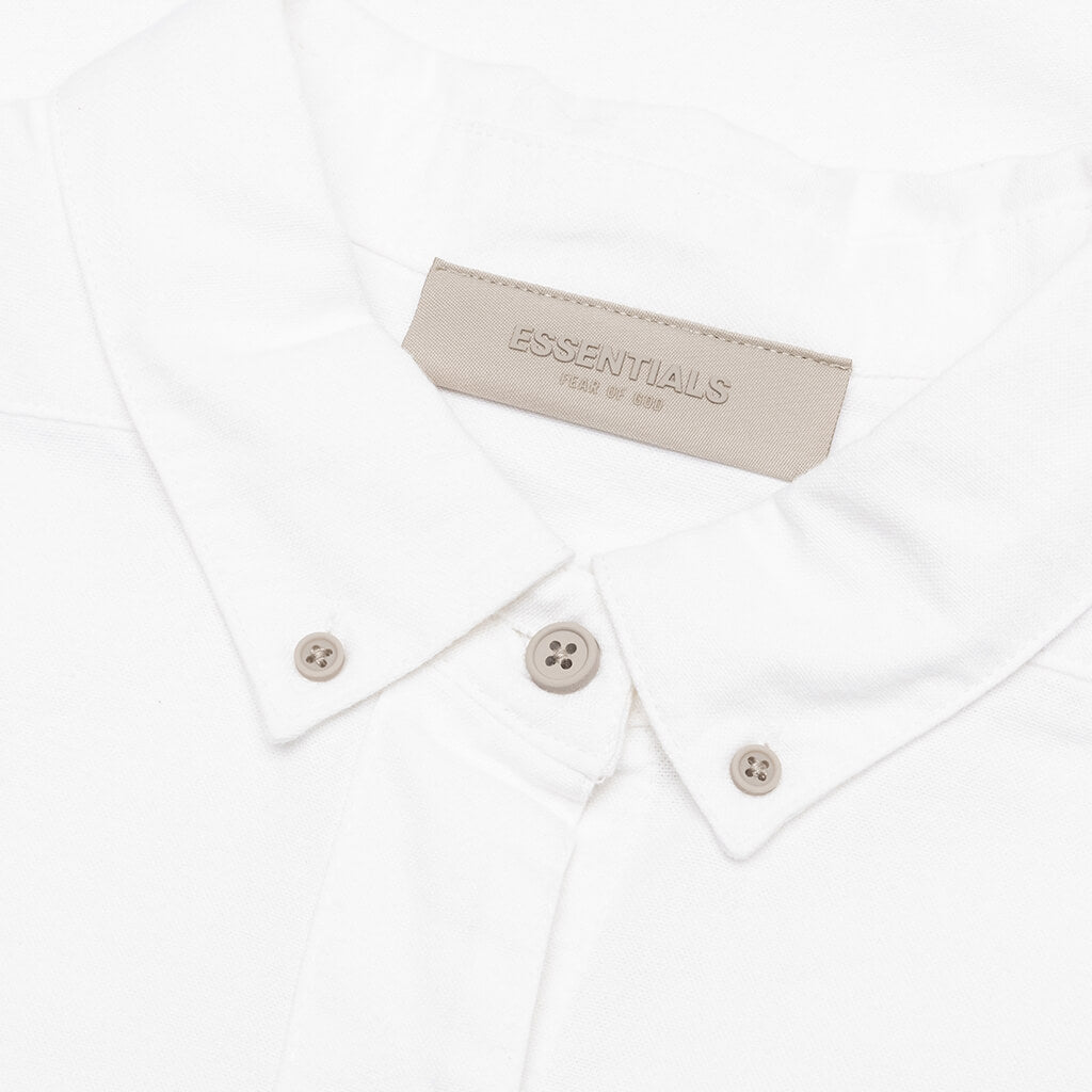 Essentials Women's Oversized Oxford - White