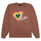 Heart Script Crewneck Sweater - Monk's Robe