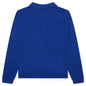 Hogan Pointelle Raglan Sleeve Sweater Polo - Indeevar Blue
