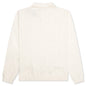 Palmer Checked L/S Sweater Polo - Clubhouse Cream