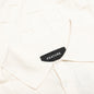 Palmer Checked L/S Sweater Polo - Clubhouse Cream