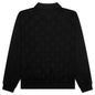 Palmer Checked L/S Sweater Polo - Tips Black