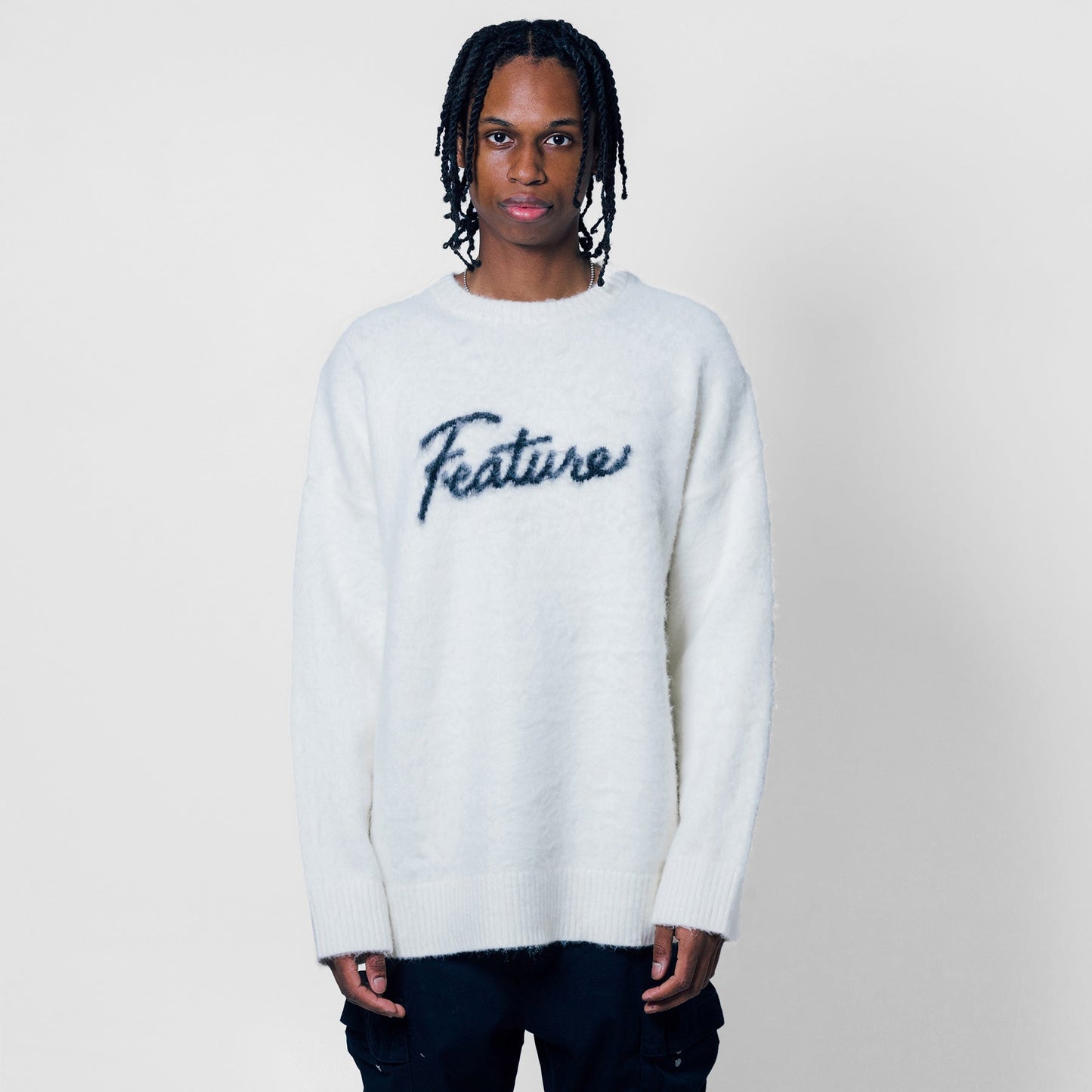 Script Logo Sweater - Cream