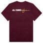 Wynn Logo Lock Up Tee - Oxblood Red