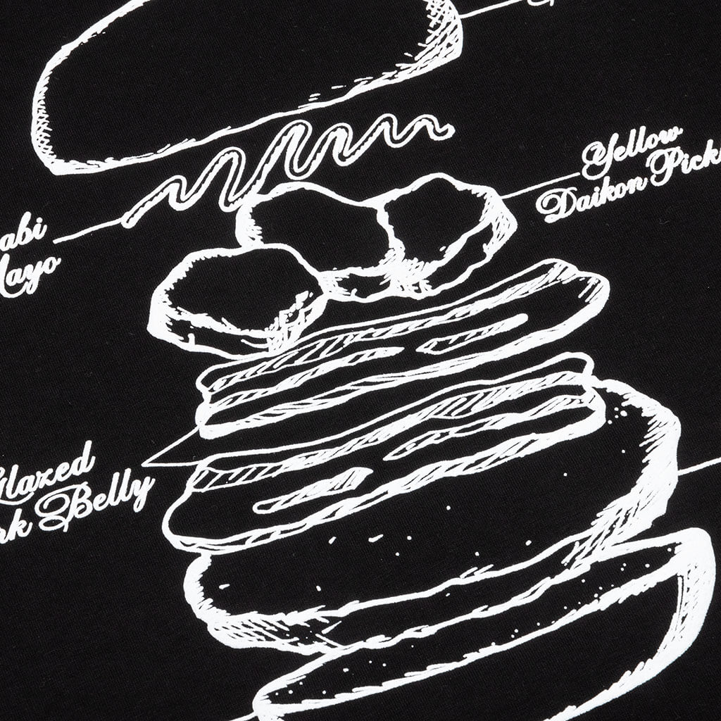 Feature x Fuku Burger "Burger" Tee - Black