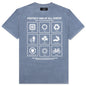 Feature x On The Arm Globe Tee - Copen Blue