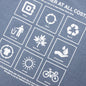 Feature x On The Arm Globe Tee - Copen Blue