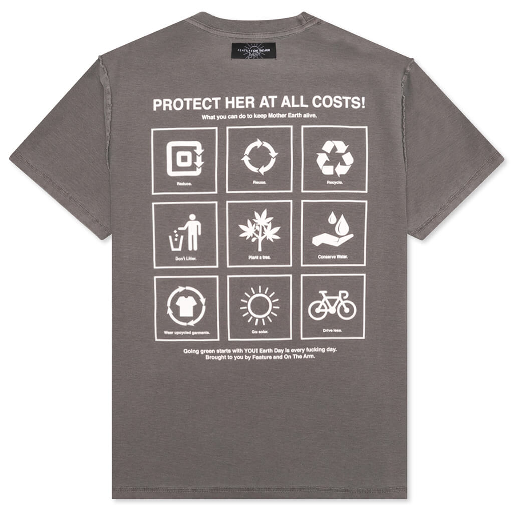 Feature x On The Arm Globe Tee - Falcon