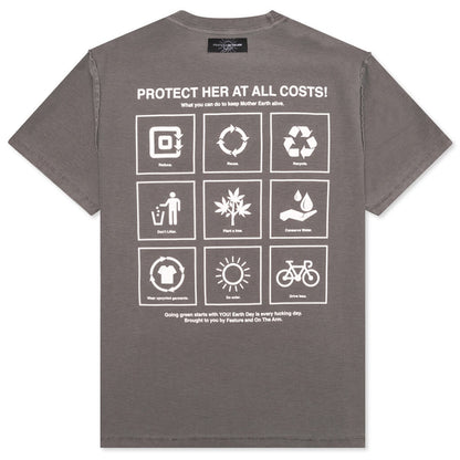 Feature x On The Arm Globe Tee - Falcon
