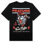 Feature x Sand Dollar Black Cat Tee - Black