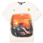 Ferrari Race Desert Sun Las Vegas Tee - Alpine Snow
