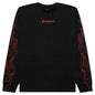 Fiery Heavyweight Longsleeve Tee - Black