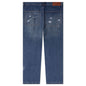Fire Escape Embroidered Jeans - Blue