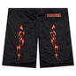 Flame Mesh Shorts - Black