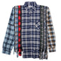 Flannel Shirt 7 Cuts Zipped Wide Shirt - Assorted