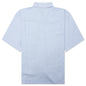 Flat Bottom Crinkled Shirt - Blue Check
