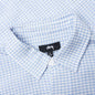 Flat Bottom Crinkled Shirt - Blue Check
