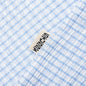 Flat Bottom Crinkled Shirt - Blue Check