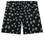 Floral Seersucker Shorts - Black