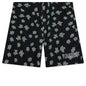 Floral Seersucker Shorts - Black