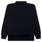 Flower Blob Knitted Polo Shirt - Midnight Blue