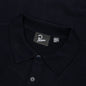 Flower Blob Knitted Polo Shirt - Midnight Blue