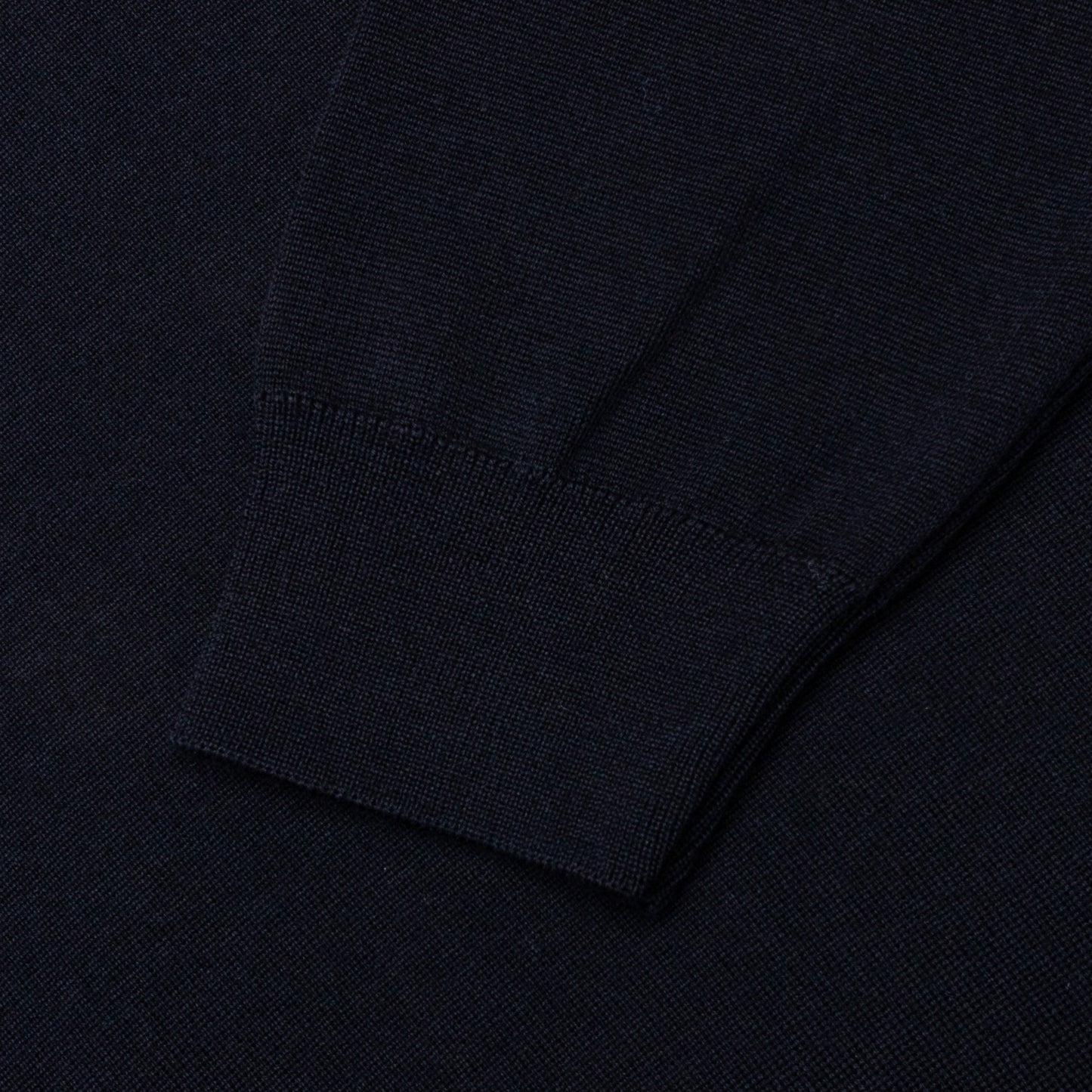 Flower Blob Knitted Polo Shirt - Midnight Blue