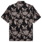 Flower Cut Cabana Shirt - Black