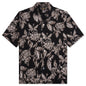 Flower Cut Cabana Shirt - Black