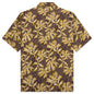 Flower Cut Cabana Shirt - Brown