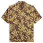 Flower Cut Cabana Shirt - Brown