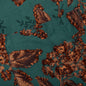 Flower Cut Cabana Shirt - Peacock Green