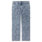 Flower Denim Pant - Light Indigo