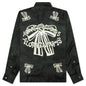 Floragatan Button Up Shirt - Black/White