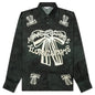 Floragatan Button Up Shirt - Black/White