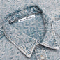 Relaxed Fit Denim Shirt - Blue/Beige