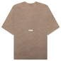 Garment Dyed Crew Neck T-shirt - Taupe Brown