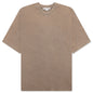 Garment Dyed Crew Neck T-shirt - Taupe Brown