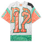 Football 17 Tee - Green Print