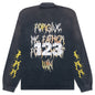 Forgive Me Vintage L/S Tee - Vintage Black