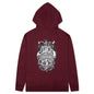 Filigree Hoodie - Maroon