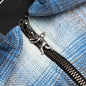 Full Zip Flannel - Blue